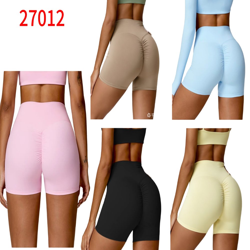 Yoga & Activewear Women's High-Waist Ruched Butt-Lifting Yoga Shorts